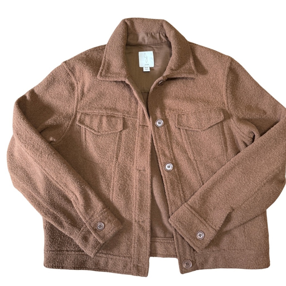 Joie Camel Casual Cozy Jacket